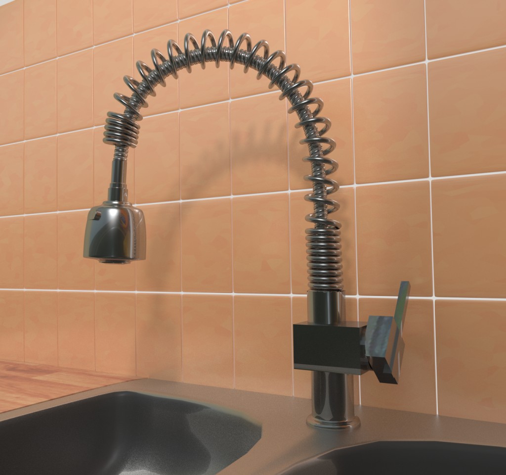Sink mixer tap in kitchen. preview image 1